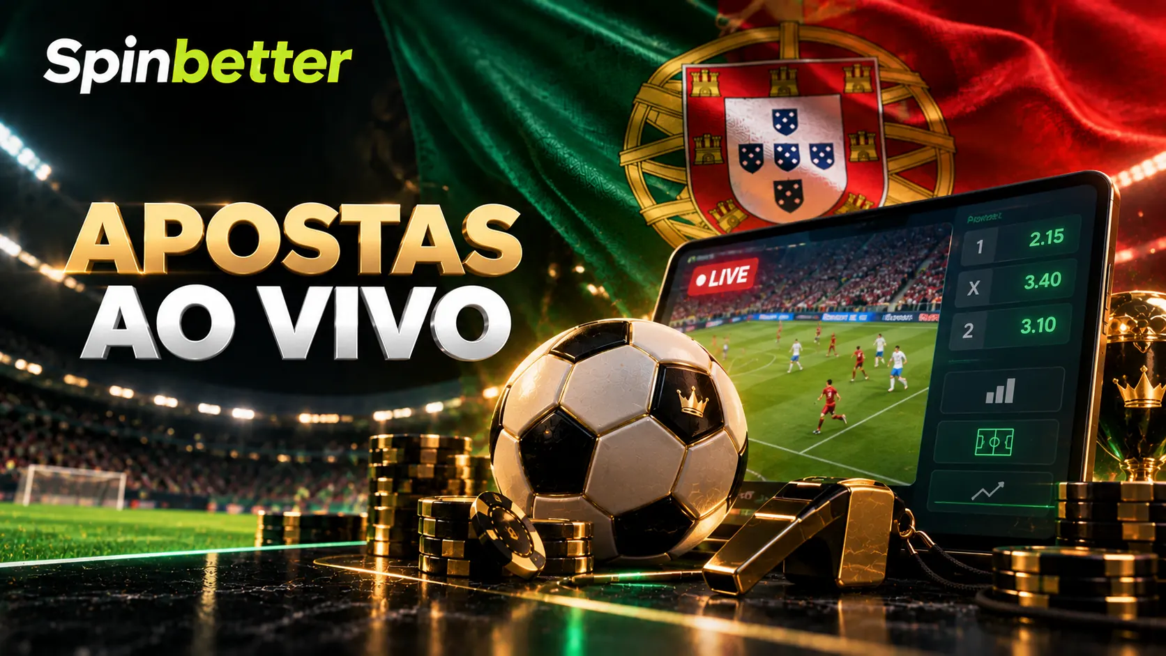 Encontro a decorrer com mercados ao vivo e quotas em atualização