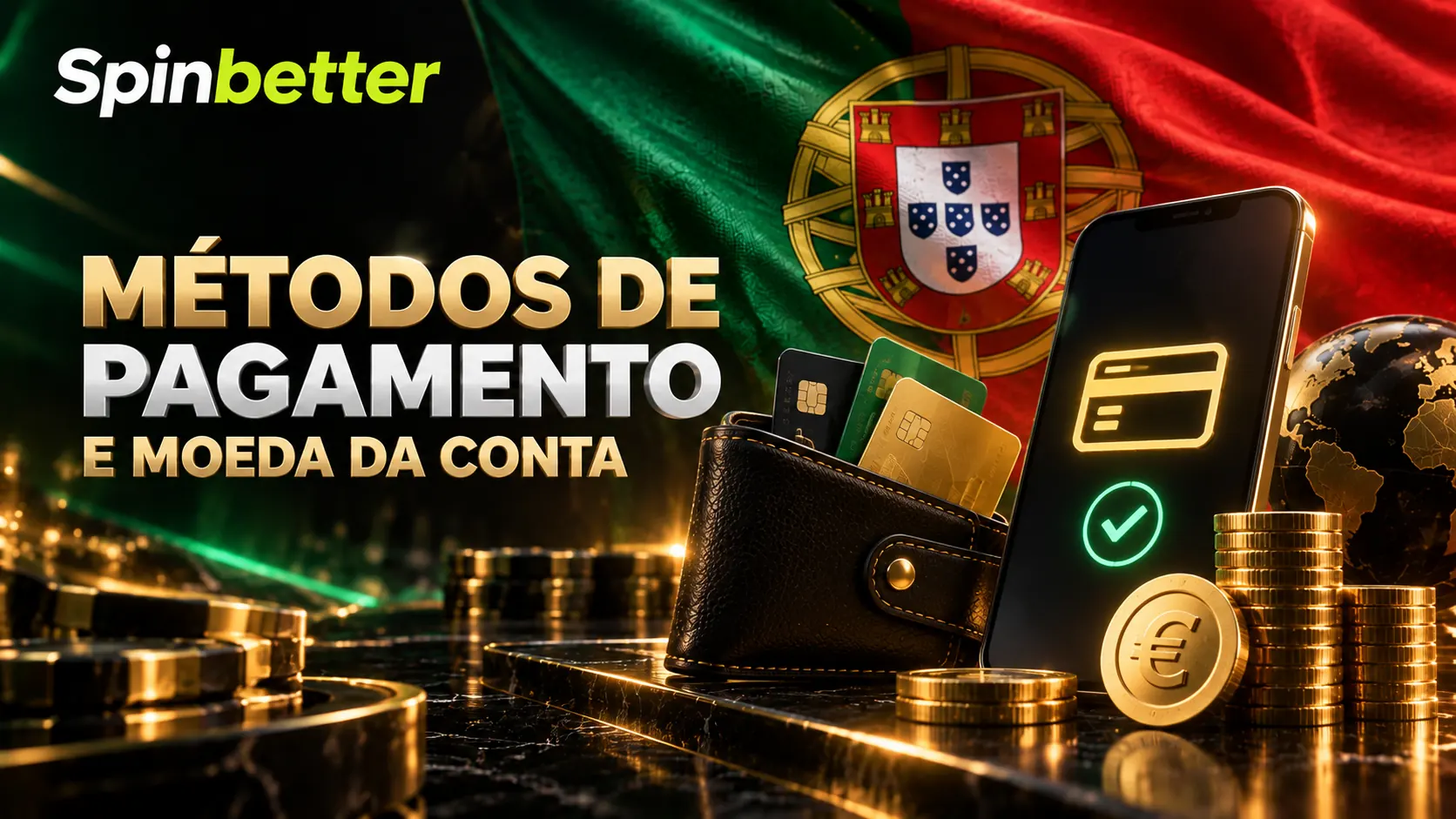 Métodos de pagamento e moeda da conta na caixa portuguesa