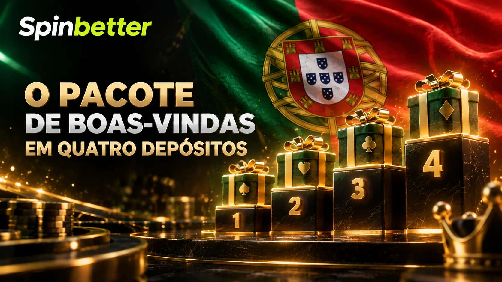 Os quatro escalões do pacote de boas-vindas do casino